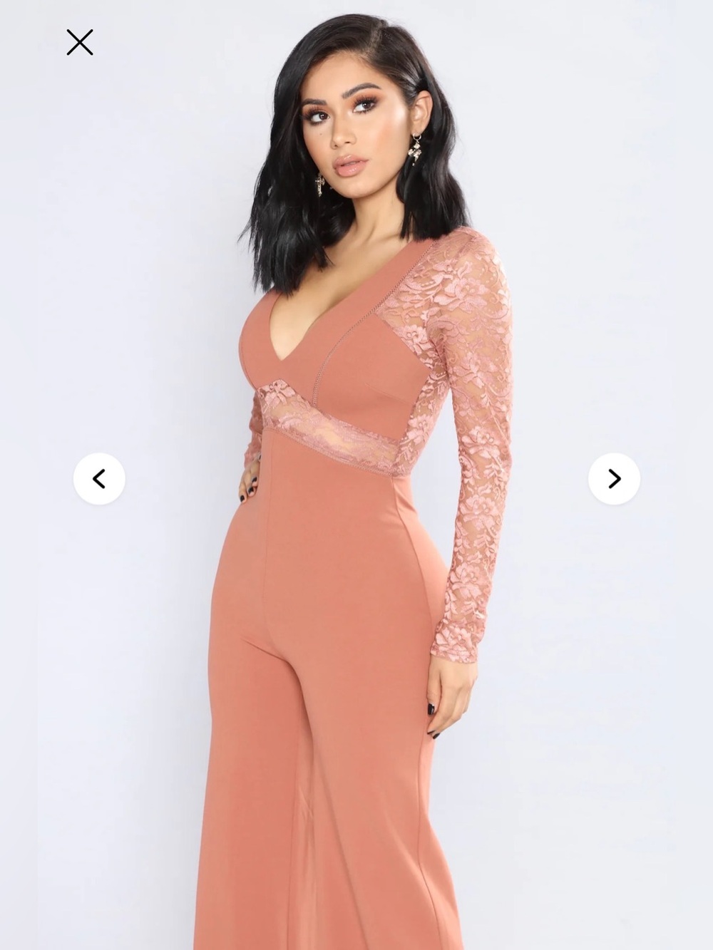 Fashion Nova Hanna Lace Cut Out Jumpsuit - Rose - Picture 5 of 5